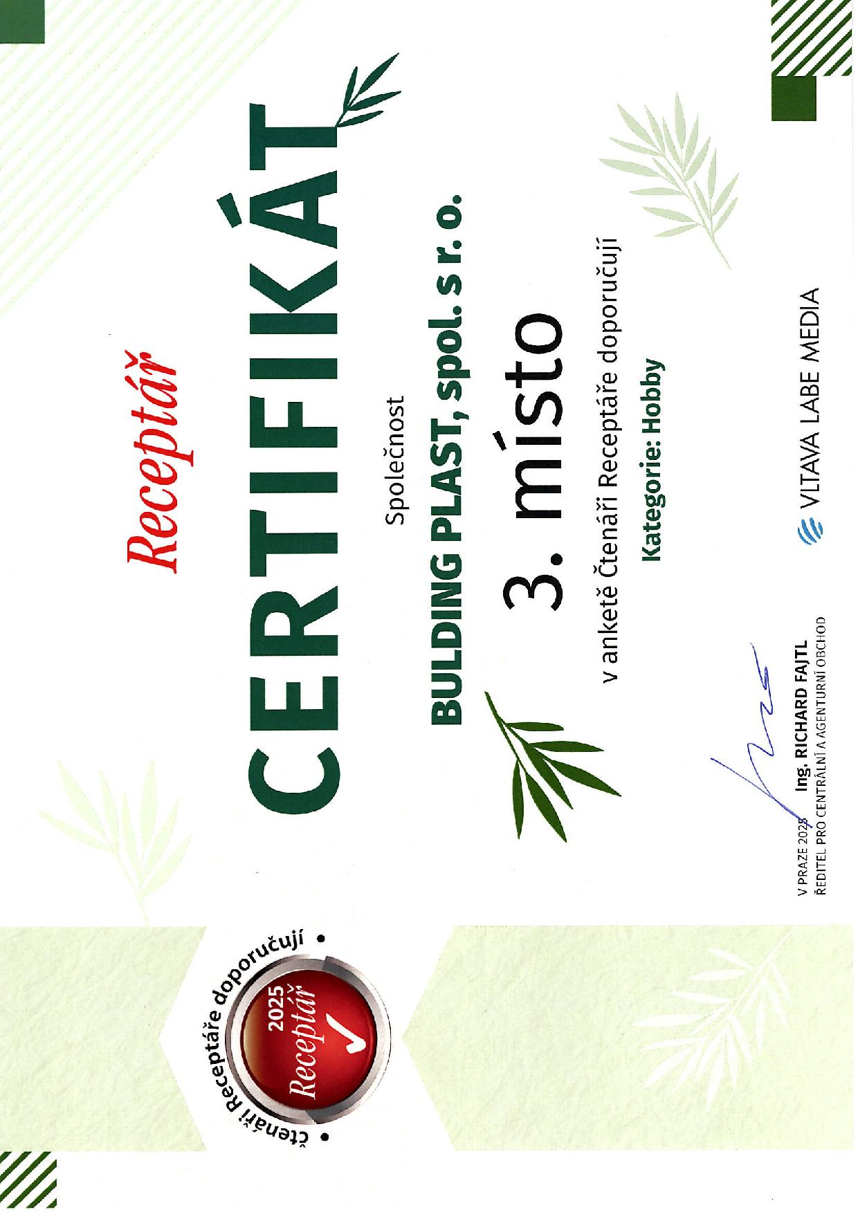 Certifikát